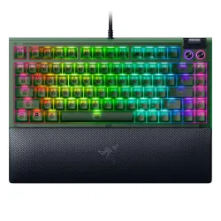 Klawiatura mechaniczna Razer BlackWidow V4 75% Phantom Green Edition Czarno-zielony