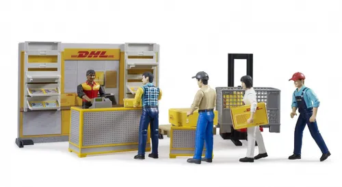 BRUDER Zestaw akcesoriów Centrum logistyczne DHL