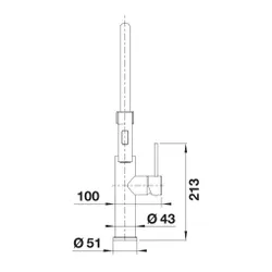 Bateria BLANCO Sonea-S Flexo 526616 Stal szczotkowana