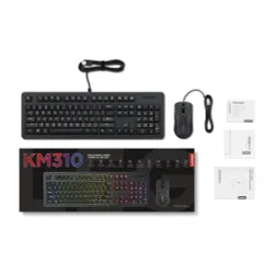 Zestaw Lenovo KM310 RGB Gaming Combo Czarny