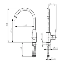 Bateria KFA ARMATURA Onyks 6513-915-00 Chrom