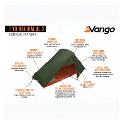 Namiot trekkingowy 1-osobowy Vango Helium UL 1 alpine green