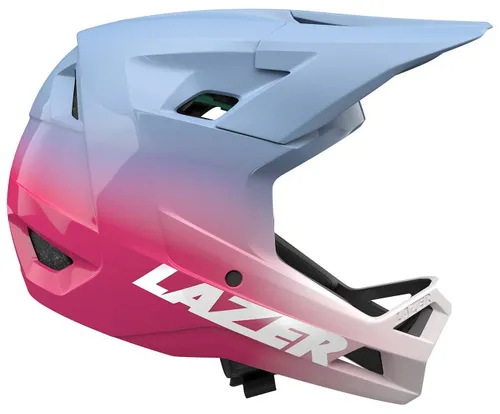 Kask rowerowy LAZER Chase KinetiCore Niebiesko-różowy Full Face (rozmiar XL)