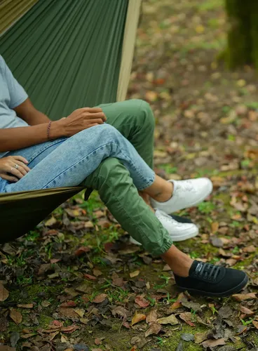 Hamak turystyczny Ticket To The Moon King Size Hammock - army green/brown