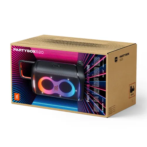 Power Audio JBL PartyBox 520 400W Bluetooth Karaoke Czarny