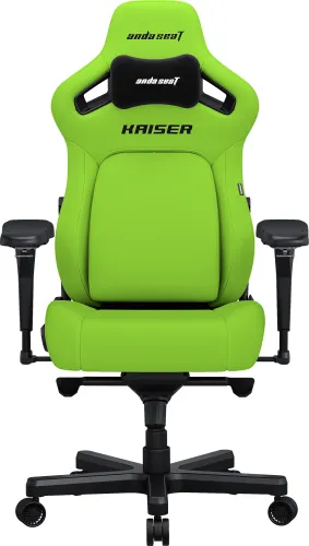Fotel Anda Seat Kaiser 4 XL Gamingowy do 200kg Skóra Eco Limonka