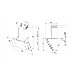 Okap Akpo WK-4 Mirt Czarny