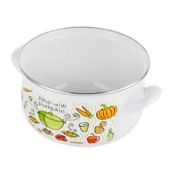 Garnek emaliowany z pokrywką EMALIA POLSKA PLESZEW LUMINO 5,3 l