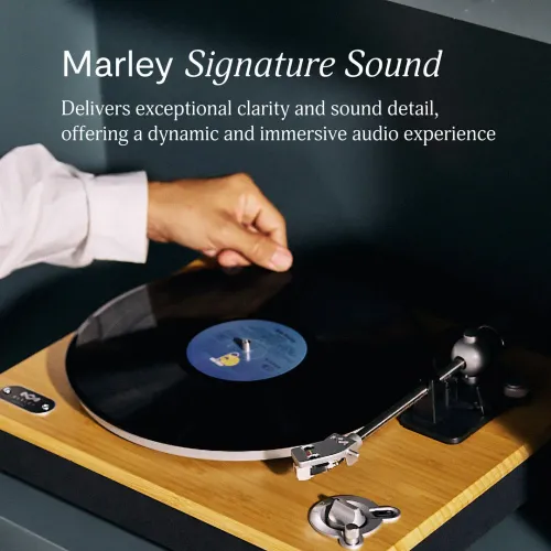 Gramofon House of Marley Stir It Up Wireless 2 (EM-JT005-SB) Manualny Napęd paskowy Przedwzmacniacz Bluetooth Drewno