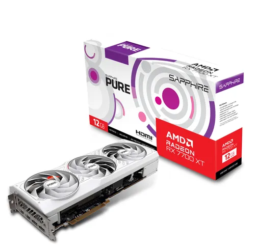 Karta graficzna Sapphire technology PURE Radeon RX 7700 XT 12GB GDDR6 192bit FSR