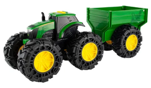 Traktor TOMY Monster Treads John Deere z przyczepą 47353