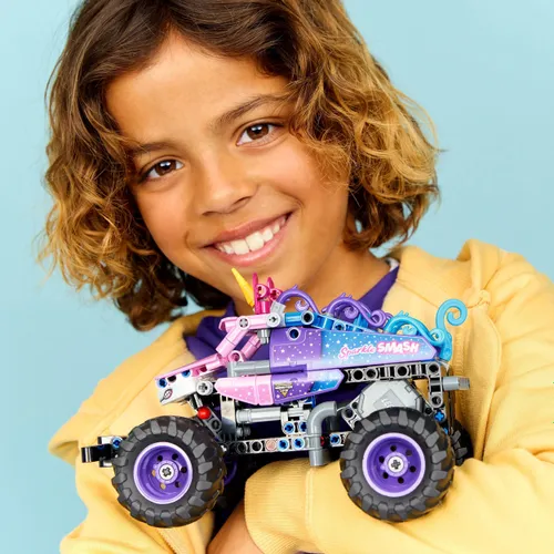 KLOCKI LEGO TECHNIC 42220 Monster Jam Sparkle Smash, zestaw klocków +7 lat