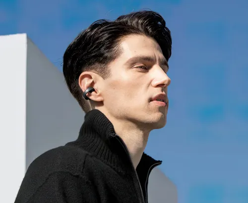 Słuchawki douszne SOUNDCORE AeroClip Open-Ear Wodoodporne Czarny