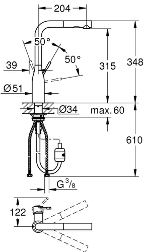 Bateria GROHE Essence 30270DL0 Miedziane złoto
