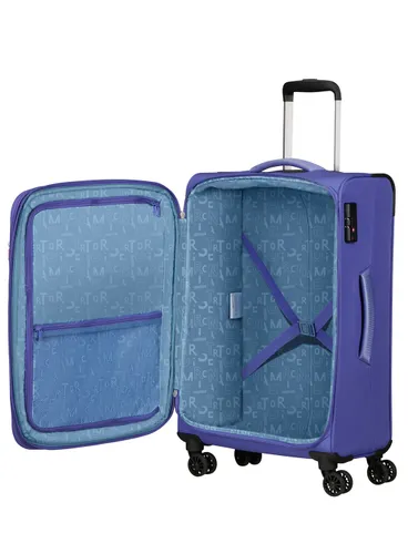 Walizka średnia American Tourister Pulsonic - soft lilac