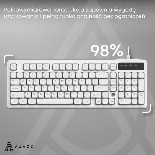Klawiatura membranowa Ajazz AF98 Biały
