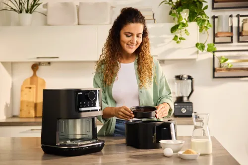 Air Fryer Frytkownica beztłuszczowa BRAUN MultiFry 5 HF5073 6l z okienkiem do obserwacji postępów gotowania
