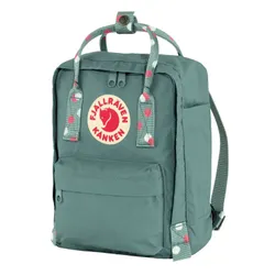 Fjallraven Kanken Mini-frost yeşil sırt çantası / konfeti deseni