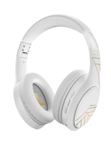 Słuchawki bezprzewodowe PowerLocus P19 White Nauszne Bluetooth 5.3 Biały