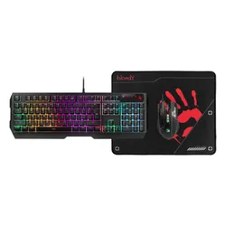 Zestaw klawiatura i mysz A4Tech Bloody B1700 przewodowa czarna