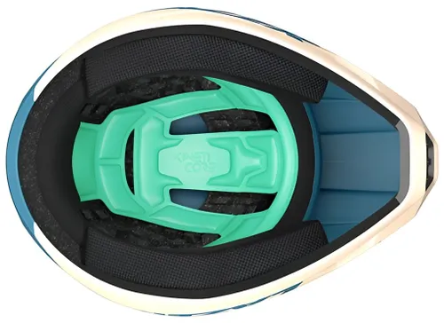 Kask rowerowy LAZER Chase KinetiCore Niebiesko-beżowy MTB (rozmiar M)