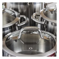 TESCOMA President niski 2 l - garnek ze stali nierdzewnej z pokrywką