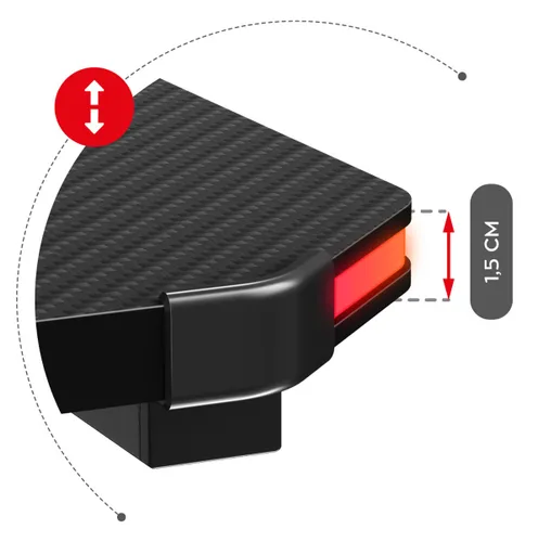 Biurko gamingowe HUZARO Hero 3.3 RGB Czarny