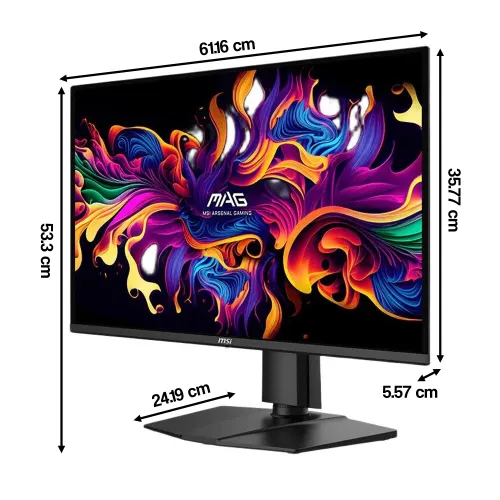 Monitor MSI MAG 272QP QD-OLED X24 26.5" 2560x1440px 240Hz 0.03 ms [GTG]