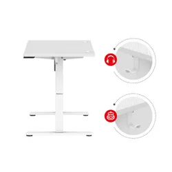 Biurko gamingowe HUZARO Hero 7.9 Biały