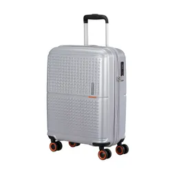 American Tourister GeoPop Bavul-metalik gümüş