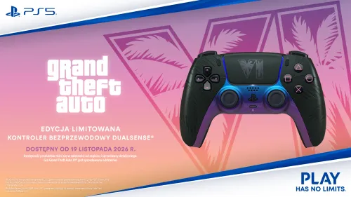 Pad Sony DualSense Grand Theft Auto VI Edycja Limitowana Czarny do PS5 Bezprzewodowy