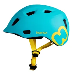 Kask rowerowy HAMAX Thundercap Turkusowo-żółty dla Dzieci (rozmiar 47-52)