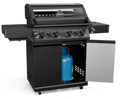 Grill gazowy KOLER Krone S1 Czarny 21.6 kW 73 x 46 cm