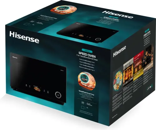 Kuchenka mikrofalowa HISENSE H28SO1 SpeedOven 7w1 Air Fry Grill Pizza Toster Suszarka Wolnowar 41 Auto Programów
