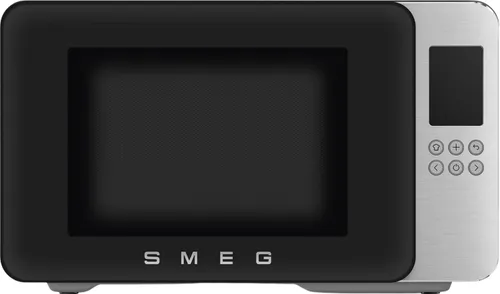 Kuchenka mikrofalowa SMEG Collezione MOC01BLMEU 1900W średnica 28 cm pojemność 29l Technologia Inverter Auto Defrost Quick Start Czarny