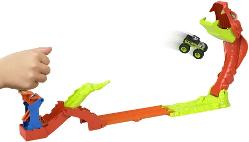 Tor Hot Wheels Monster Trucks Mega skok – Nokaut węża JJN44