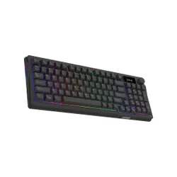 Klawiatura gamingowa Aqirys Atria AQIRYS White Linear przewodowa mechaniczna podświetlana czarna
