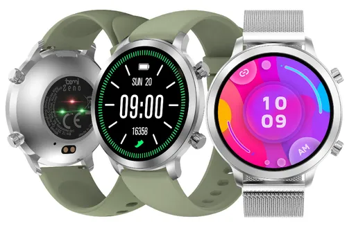 Smartwatch BEMI Zeno AI Srebrny