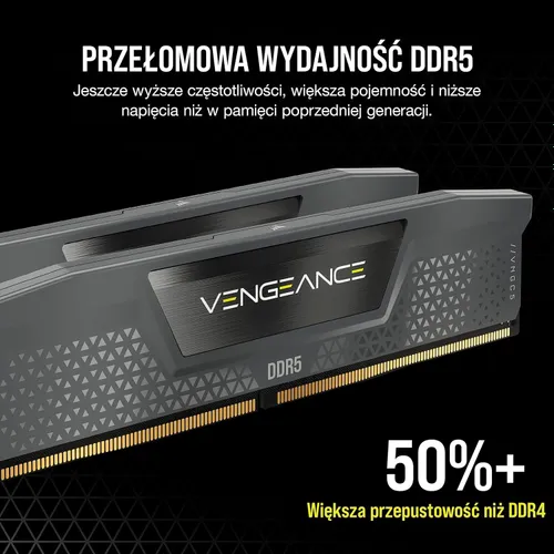 Pamięć RAM Corsair Vengeance DDR5 32GB (2 x 16GB) 6400 CL32 (czarny)