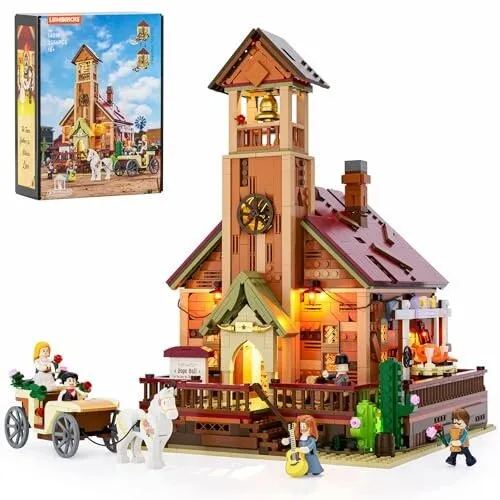 Klocki lumibricks western meeting hall 1800 szt z podświetleniem LED