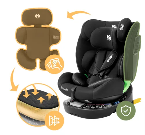 Fotelik samochodowy TULANO Loom 35 40-150 cm (0-36 kg) Czarny