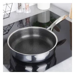 Patelnia stalowa głęboka COOKCELL 26 cm