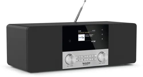 Radioodbiornik TechniSat DigitRadio 4C Radio FM DAB+ Bluetooth Czarno-srebrny