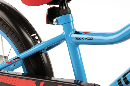 Rower dziecięcy INDIANA Rock Kid 18 cali dla chłopca Niebiesko-czerwony