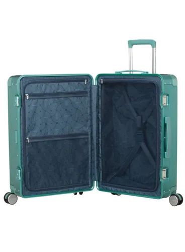 Walizka średnia American Tourister Soundbox Alu - dusty turquoise