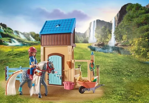 Playmobil Набор фигурок лошадей 71353 Амелия и Шепот с конюшней