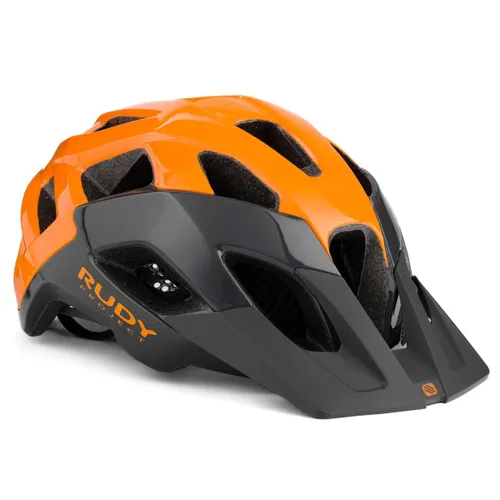 Kask rowerowy Rudy Project Crossway lead/orange fluo shiny