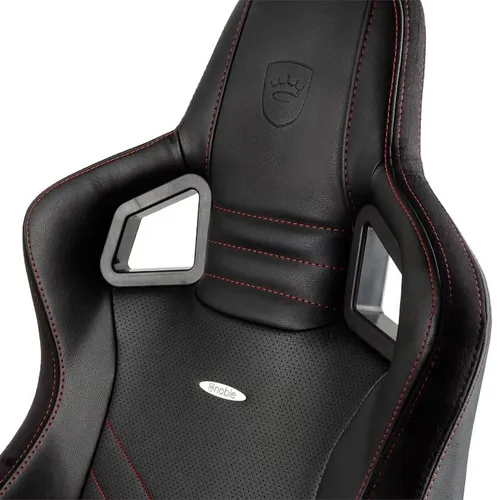 Fotel Noblechairs EPIC Black Red Gamingowy do 120kg Skóra ECO Czarno-czerwony