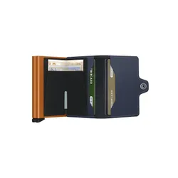 Кошелек Secrid Twinwallet Matte RFID - синий/оранжевый