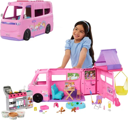 Barbie Kamper Marzeń DreamCamper 2025 + akcesoria HRJ78